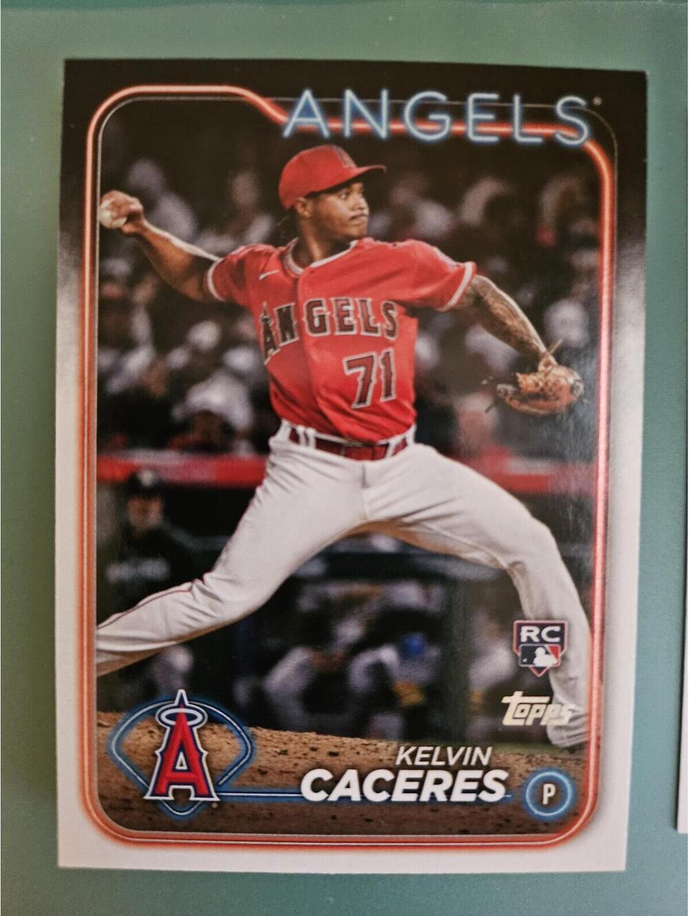 2024 Topps Series 1 Kelvin Caceres - RC Rookie #680 LA Angels Baseball Card